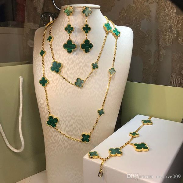 sell 925 silver four leaf flower jewelry set for women wedding necklace bracelet earrings ring green mother pearl shell clover jewelry, Black
sell 925 silver four leaf flower jewelry set for women wedding necklace bracelet earrings ring green mother pearl shell clover jewelry, Black