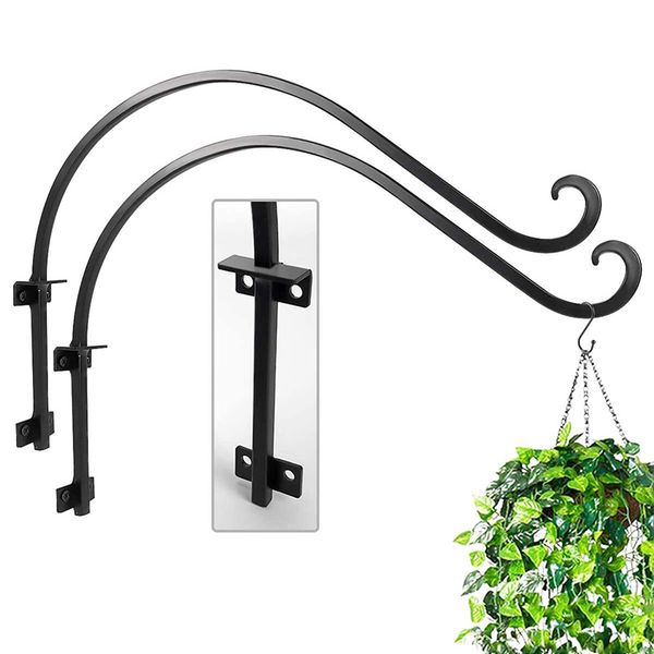 hanging plant hooks bracket for lantern bracket wall curved hooks wall with triangular fixers black -2 pcs
hanging plant hooks bracket for lantern bracket wall curved hooks wall with triangular fixers black -2 pcs