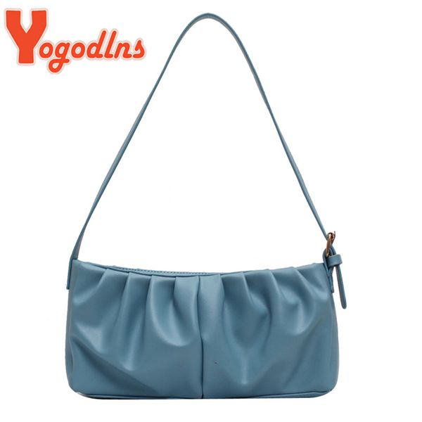 yogodlns summer new shoulder bag women leisure pu leather baguette bag pleated fashion female small handbag phone tote
yogodlns summer new shoulder bag women leisure pu leather baguette bag pleated fashion female small handbag phone tote