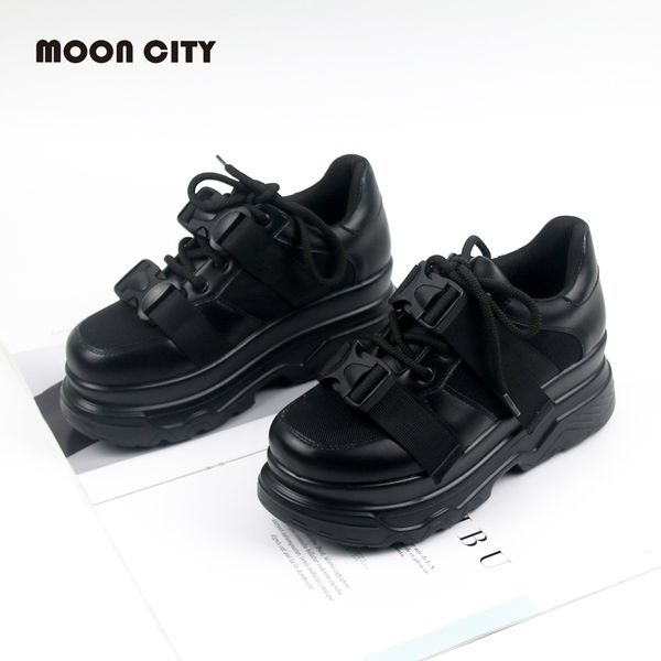 women's platform chunky sneakers 2019 fashion mesh buckle female thick bottom shoes woman women's vulcanize shoes mx190723, Black
women's platform chunky sneakers 2019 fashion mesh buckle female thick bottom shoes woman women's vulcanize shoes mx190723, Black