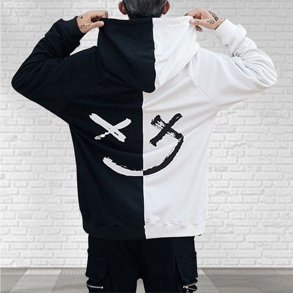 men hoodies sweatshirts happy smiling face print headwear hoodie mens patchwork hoodies hip hop streetwear hooded pullover, Black
men hoodies sweatshirts happy smiling face print headwear hoodie mens patchwork hoodies hip hop streetwear hooded pullover, Black