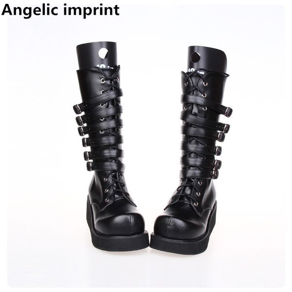 angelic imprint handmade mori girl lady lolita punk boots woman mid heels pumps women princess dress party shoes buckles 33-47, Black
angelic imprint handmade mori girl lady lolita punk boots woman mid heels pumps women princess dress party shoes buckles 33-47, Black