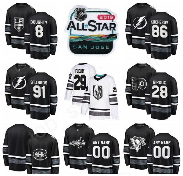 2019 hockey all star game jersey 8 drew doughty 29 marc-andre fleury carey price 28 claude giroux 91 steven stamkos 86 nikita kucherov, Black;red
2019 hockey all star game jersey 8 drew doughty 29 marc-andre fleury carey price 28 claude giroux 91 steven stamkos 86 nikita kucherov, Black;red