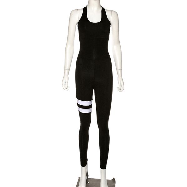 new women sport playsuit splice color o neck sleeveless criss cross bandage hollow out yoga fitness trousers bodysuit rompers, White;red
new women sport playsuit splice color o neck sleeveless criss cross bandage hollow out yoga fitness trousers bodysuit rompers, White;red