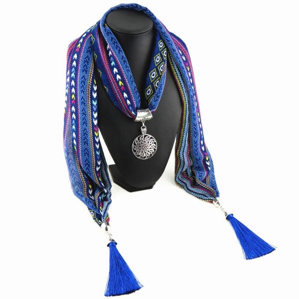 new of wind 4 color tassel long women's fashion scarf pendant necklace ethnic print shawl and scarf, Silver
new of wind 4 color tassel long women's fashion scarf pendant necklace ethnic print shawl and scarf, Silver
