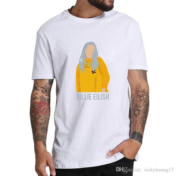 music vintage billie eilish t shirt cotton comfortable crewneck short sleeve t-shirts for men casual new couple's mens t shirts, White;black
music vintage billie eilish t shirt cotton comfortable crewneck short sleeve t-shirts for men casual new couple's mens t shirts, White;black