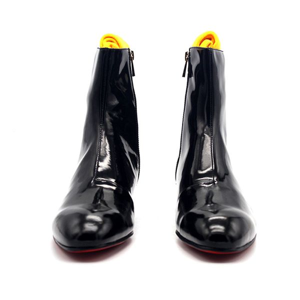runway high heels men shoes increase height 5cm classic black zipper handmade pointe abkle boots men made of genuine leather
runway high heels men shoes increase height 5cm classic black zipper handmade pointe abkle boots men made of genuine leather