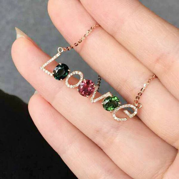 meibapj colorful tourmaline "love" pendant necklace with certificate 925 pure silver fine charm jewelry for women
meibapj colorful tourmaline "love" pendant necklace with certificate 925 pure silver fine charm jewelry for women