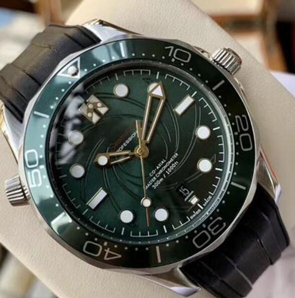 new arrival 42mm master automatic green ripple dial rotatable ceramic bezel diver master 007 james bond edition mens watch wristwatches, Slivery;brown
new arrival 42mm master automatic green ripple dial rotatable ceramic bezel diver master 007 james bond edition mens watch wristwatches, Slivery;brown