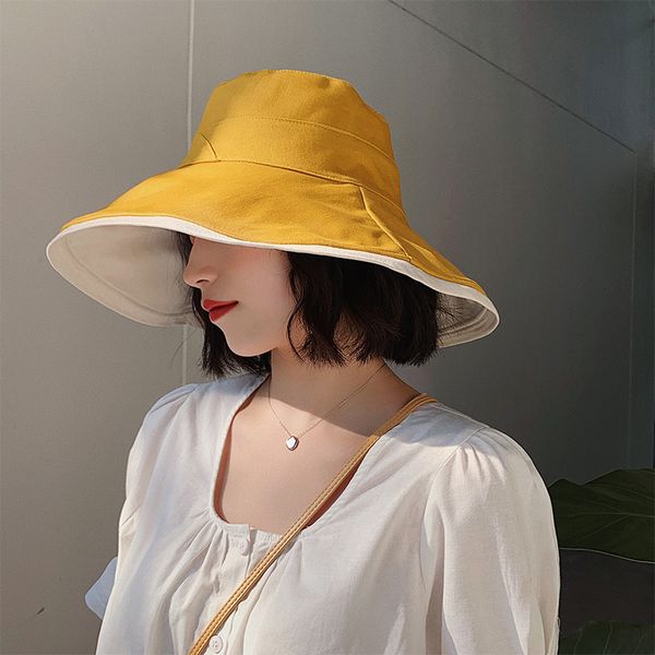 double sided bucket hat for women wide brim cotton fisherman hat foldable anti-uv sun hats outdoor beach cap summer, Blue;gray
double sided bucket hat for women wide brim cotton fisherman hat foldable anti-uv sun hats outdoor beach cap summer, Blue;gray