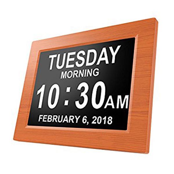 digital calendar day clock electronic extra large alarm clock non-abbreviated display seniors memory loss elderly dementia 8
digital calendar day clock electronic extra large alarm clock non-abbreviated display seniors memory loss elderly dementia 8