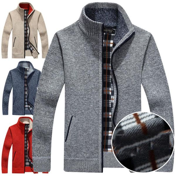 knitting pure color cardigan sweater jacket qiu dong men coat leisure knit collar and velvet thickening zipper clothes, White;black
knitting pure color cardigan sweater jacket qiu dong men coat leisure knit collar and velvet thickening zipper clothes, White;black
