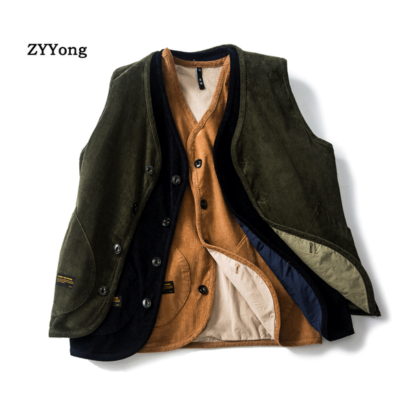 new stylish corduroy vests men waistcoats casual many pockets male biker gilet s-xl, Black;white
new stylish corduroy vests men waistcoats casual many pockets male biker gilet s-xl, Black;white