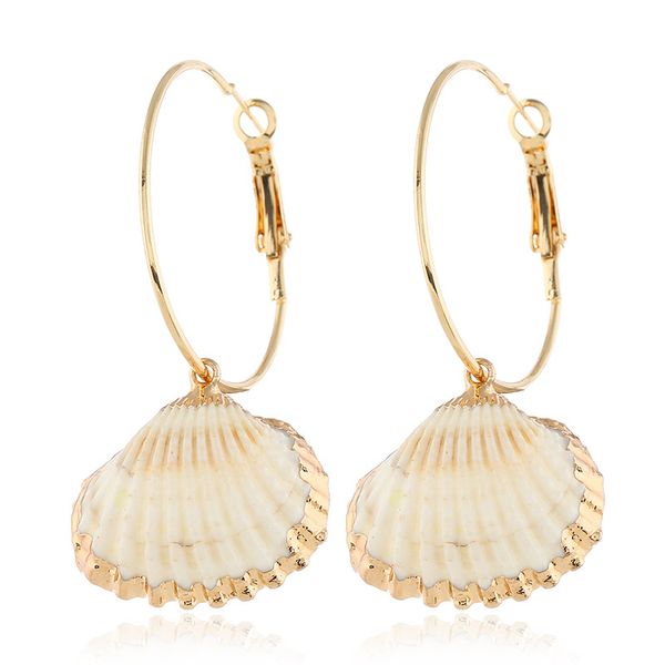 european and american popular trend retro earrings exaggerated circle gold-plated scallop earrings wholesale, Silver
european and american popular trend retro earrings exaggerated circle gold-plated scallop earrings wholesale, Silver