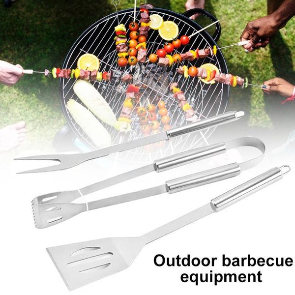 3pcs/set stainless steel bbq picnic spatula fork tongs grilling tools set barbecue tools with box grill kitchen
3pcs/set stainless steel bbq picnic spatula fork tongs grilling tools set barbecue tools with box grill kitchen