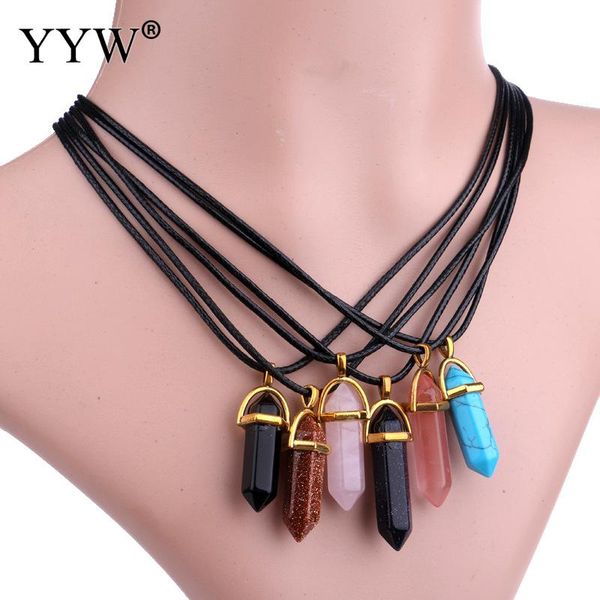 yyw new punk women natural real rose stone pendant choker necklace gold-color charm waxed cord quartz stone necklace, Silver
yyw new punk women natural real rose stone pendant choker necklace gold-color charm waxed cord quartz stone necklace, Silver