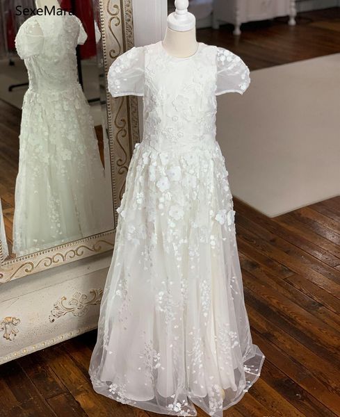 white flower girl dresses ruffles lace tulle vintage little baby gowns for communion real pictures high quality, Red;yellow
white flower girl dresses ruffles lace tulle vintage little baby gowns for communion real pictures high quality, Red;yellow