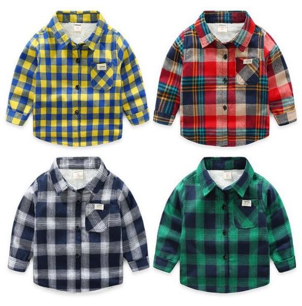 emmbaby kid boys shirts classic casual plaid thick warm children shirts for 2-7 years kids boy wear y200704, White;black
emmbaby kid boys shirts classic casual plaid thick warm children shirts for 2-7 years kids boy wear y200704, White;black