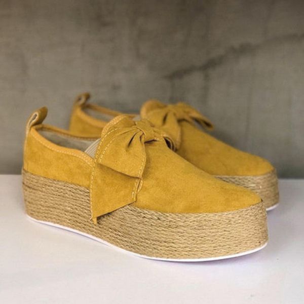 2019 solid women flats platform shoes slip on casual canvas shoes bow knot thick bottom mujer lazy loafers espadrilles, Black
2019 solid women flats platform shoes slip on casual canvas shoes bow knot thick bottom mujer lazy loafers espadrilles, Black
