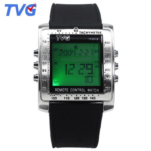 tvg men led digital watches fashion rubber strap rectangle electronic watches men tv remote control relogio masculino, Slivery;brown
tvg men led digital watches fashion rubber strap rectangle electronic watches men tv remote control relogio masculino, Slivery;brown