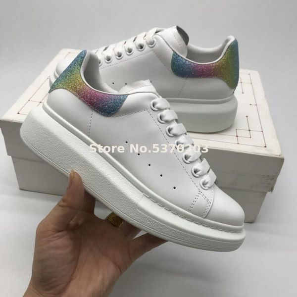 2020 men women flat shoes rainbow colorful tail shoes casual sneakers genuine leather lace up size 36-45 ing, Black
2020 men women flat shoes rainbow colorful tail shoes casual sneakers genuine leather lace up size 36-45 ing, Black