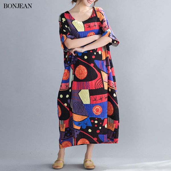 plus size womens summer dress vintage cotton linen pocket stitching abstract print dresses loose big size dress 2020 4xl 5xl 6xl, Black;gray
plus size womens summer dress vintage cotton linen pocket stitching abstract print dresses loose big size dress 2020 4xl 5xl 6xl, Black;gray