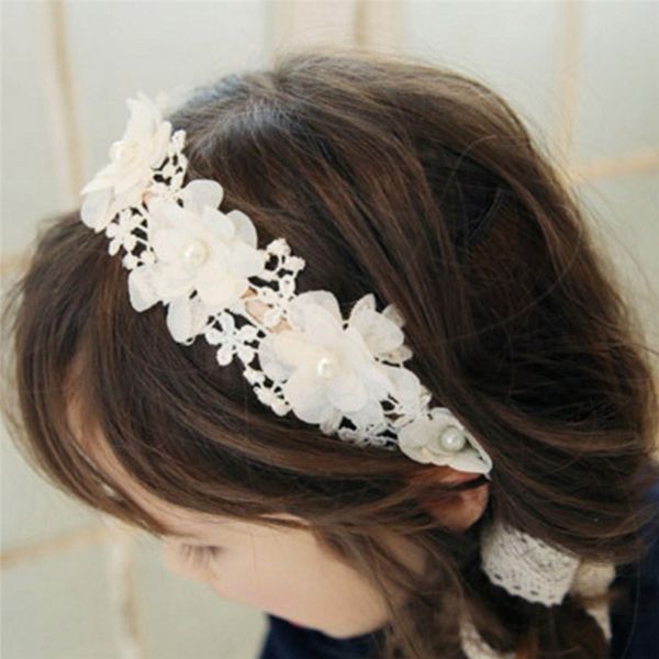 hair accessories long lace ribbon flower hairbands sweet princess headband wreath girls headwear, Slivery;white
hair accessories long lace ribbon flower hairbands sweet princess headband wreath girls headwear, Slivery;white