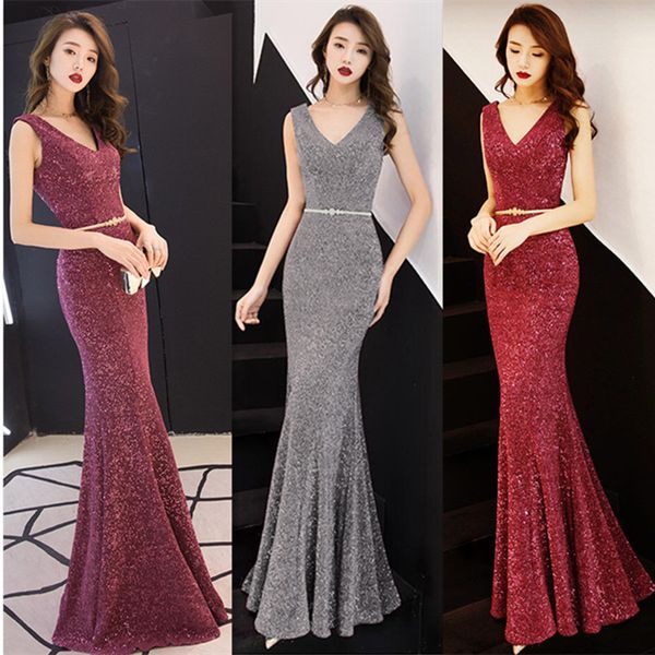 female dress 2019 party noble elegant mermaid bright yarn temperament ladies long annual meeting host package hip tight a045, Black;gray
female dress 2019 party noble elegant mermaid bright yarn temperament ladies long annual meeting host package hip tight a045, Black;gray