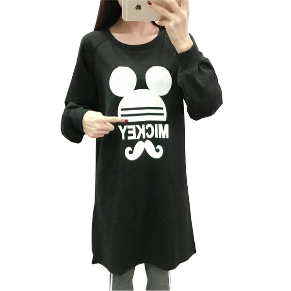small terry fabric black cotton pullover early autumn hoodies dress simple and casual pregnant clothing, White
small terry fabric black cotton pullover early autumn hoodies dress simple and casual pregnant clothing, White