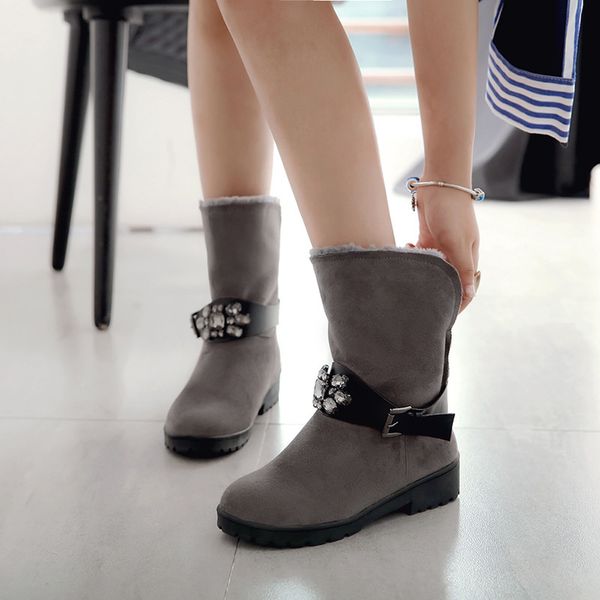 boots chunky heel winter female gray green black warm plush ankle snow plus size rhinestone buckle ladies shoes
boots chunky heel winter female gray green black warm plush ankle snow plus size rhinestone buckle ladies shoes