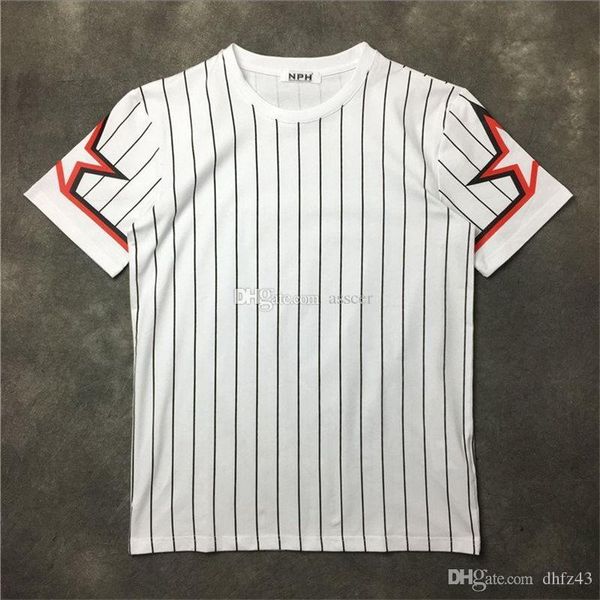 luxury designer t shirt men women pentagram star short sleeve striped printing t shirt mens shirts tees size s-xxl, White;black
luxury designer t shirt men women pentagram star short sleeve striped printing t shirt mens shirts tees size s-xxl, White;black