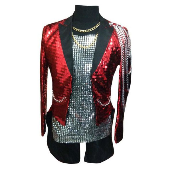 men's suit sequins magician swallowtail costume 2019 new nightclub bar dj stage motorcycle service, White;black
men's suit sequins magician swallowtail costume 2019 new nightclub bar dj stage motorcycle service, White;black