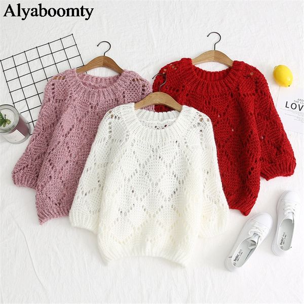 japanese mori girl spring autumn women sweater white pink red hollow out knitted pullover half sleeve cute kawaii loose crop top, White;black
japanese mori girl spring autumn women sweater white pink red hollow out knitted pullover half sleeve cute kawaii loose crop top, White;black