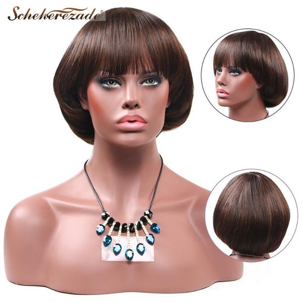 scheherezade brown natural black synthetic wigs for women short straight bob wigs none lace wig high temperature fiber
scheherezade brown natural black synthetic wigs for women short straight bob wigs none lace wig high temperature fiber