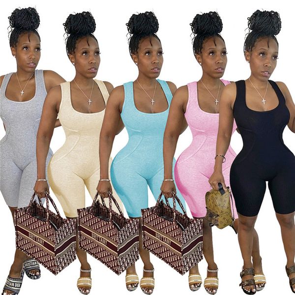 summer women solid color shorts jumpsuits fashion sports black rompers sleeveless vest tank skinny bodysuits casual slim overalls 3261, Black;gray
summer women solid color shorts jumpsuits fashion sports black rompers sleeveless vest tank skinny bodysuits casual slim overalls 3261, Black;gray