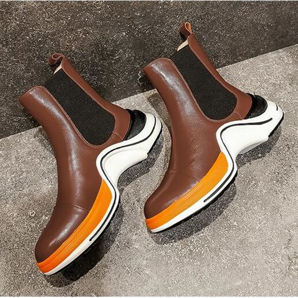 platform ankle boots for women new mixed colors botines mujer 2019 elastic band shoes woman casual comfortable boots, Black
platform ankle boots for women new mixed colors botines mujer 2019 elastic band shoes woman casual comfortable boots, Black