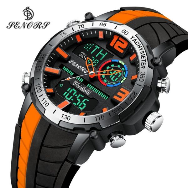 senors digital watch men sports watches fashion dual display men's waterproof led digital watch man clock relogio, Slivery;brown
senors digital watch men sports watches fashion dual display men's waterproof led digital watch man clock relogio, Slivery;brown