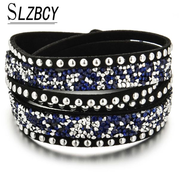bohemia multi layer korea velvet rhinestone wrap bracelets for women men wide leather winding bracelet punk jewelry gifts, Golden;silver
bohemia multi layer korea velvet rhinestone wrap bracelets for women men wide leather winding bracelet punk jewelry gifts, Golden;silver