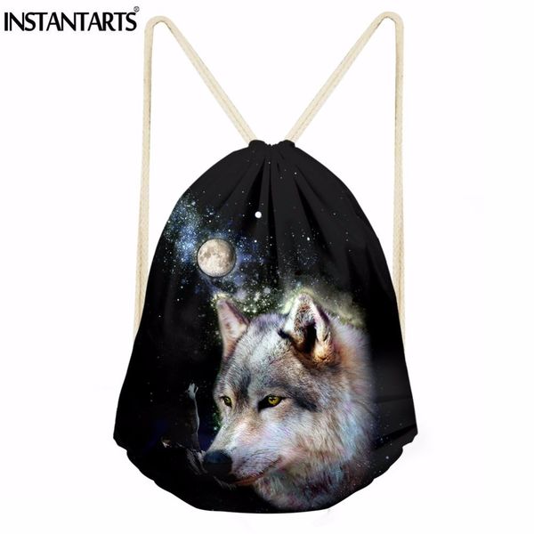 instantarts animal wolf printing small drawstring bag casual men's travel string backpack boys school book stroage bags sack
instantarts animal wolf printing small drawstring bag casual men's travel string backpack boys school book stroage bags sack