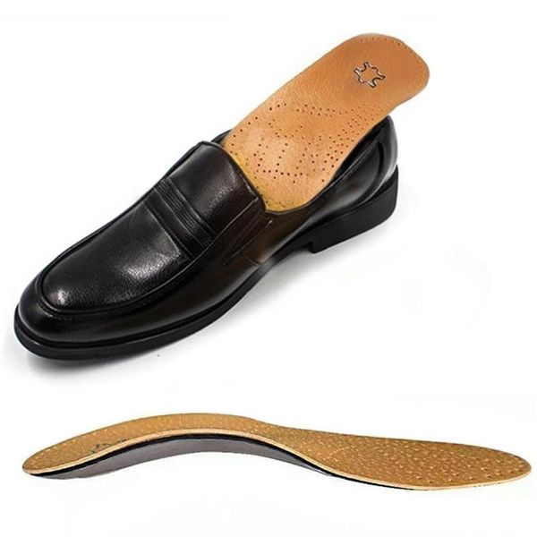1 pair leather heightened insole brown flat full insole foot arch pad corrective insole for men and women, Black;white
1 pair leather heightened insole brown flat full insole foot arch pad corrective insole for men and women, Black;white