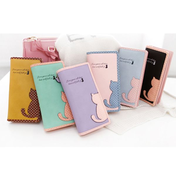 2019 new fashion women wallets zipper ladies handbags clutch coin purse cards holder pu leather cat wallet moneybags burse bags, Red;black
2019 new fashion women wallets zipper ladies handbags clutch coin purse cards holder pu leather cat wallet moneybags burse bags, Red;black