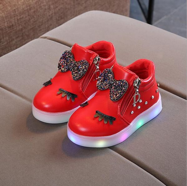 2019 new fashion children glowing shoes princess bow girls led shoes spring autumn cute baby sneakers, Black;red
2019 new fashion children glowing shoes princess bow girls led shoes spring autumn cute baby sneakers, Black;red
