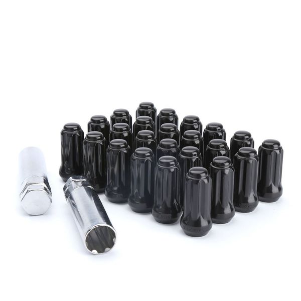 ksp 24 pc black m14x1.5 closed end duplex 7 spline lug nuts conical cone seat long extended with 2 keys for chevy gmc silverado
ksp 24 pc black m14x1.5 closed end duplex 7 spline lug nuts conical cone seat long extended with 2 keys for chevy gmc silverado