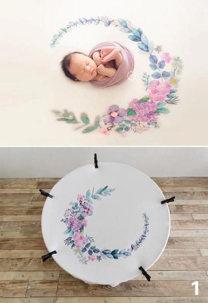 Baby Pgraphy Prop Blanket Forest Theme Floral Baby Background For P Studio Newborn Pgraphy Prop Backdrop 150*150cm