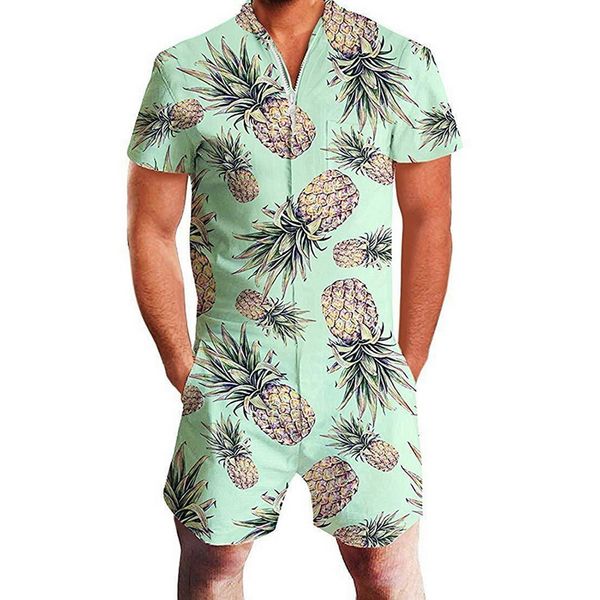 2019 men fashion hawaiian print short sleeve overalls one piece printed cargo pants men casual v-neck jumpsuit knee length pants, Black
2019 men fashion hawaiian print short sleeve overalls one piece printed cargo pants men casual v-neck jumpsuit knee length pants, Black