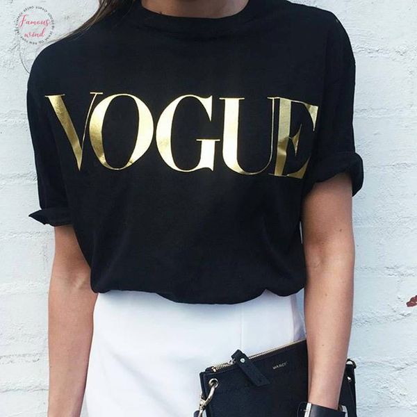 summer vogue print gold shining letter t shirt women simple casual short sleeve o neck femme clothing katx08, White
summer vogue print gold shining letter t shirt women simple casual short sleeve o neck femme clothing katx08, White
