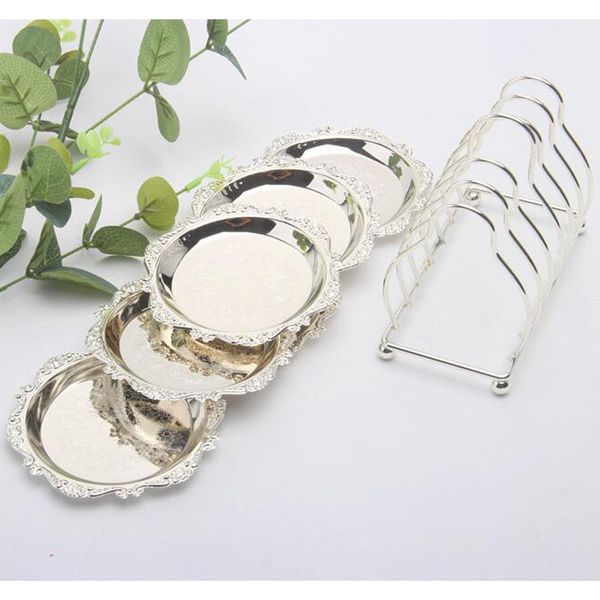 14 pack cake cupcake plate fruits snacks dessert serving dish tray silver 
14 pack cake cupcake plate fruits snacks dessert serving dish tray silver