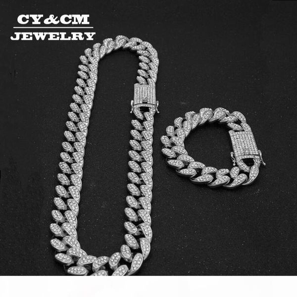 13mm iced out cuban necklace chain hip hop jewelry choker gold silver color rhinestone cz clasp for mens rapper necklaces link
13mm iced out cuban necklace chain hip hop jewelry choker gold silver color rhinestone cz clasp for mens rapper necklaces link