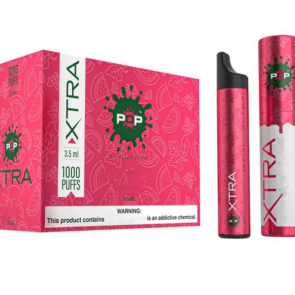 Newest POP Xtra Disposable Pod Device 550mAh Battery 3.5ml Capacity Puff Bar Vape pen Ecig Vape Cartridge Device Packaging
Newest POP Xtra Disposable Pod Device 550mAh Battery 3.5ml Capacity Puff Bar Vape pen Ecig Vape Cartridge Device Packaging