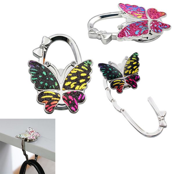 1pc folding bag handbag tote table hanger hook holder butterfly pattern hook, Black
1pc folding bag handbag tote table hanger hook holder butterfly pattern hook, Black
